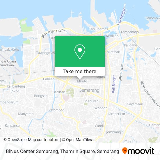 BiNus Center Semarang, Thamrin Square map