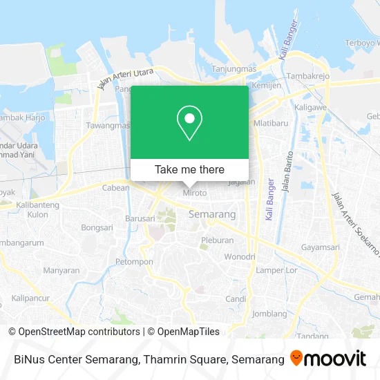 BiNus Center Semarang, Thamrin Square map