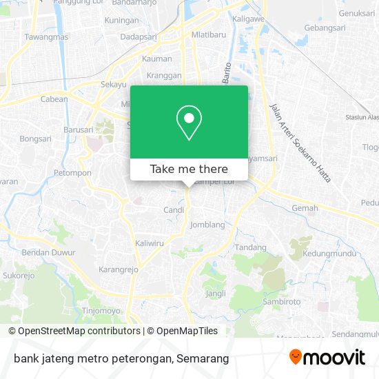 bank jateng metro peterongan map