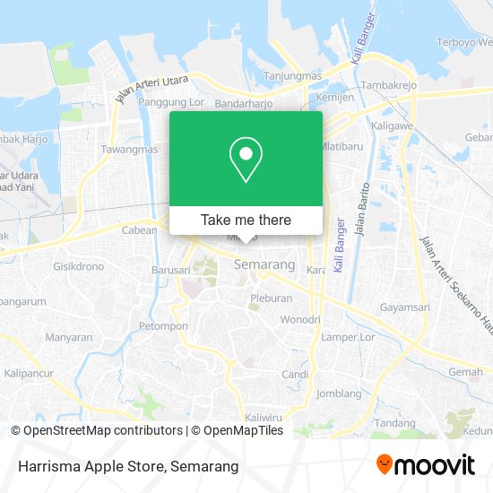 Harrisma Apple Store map