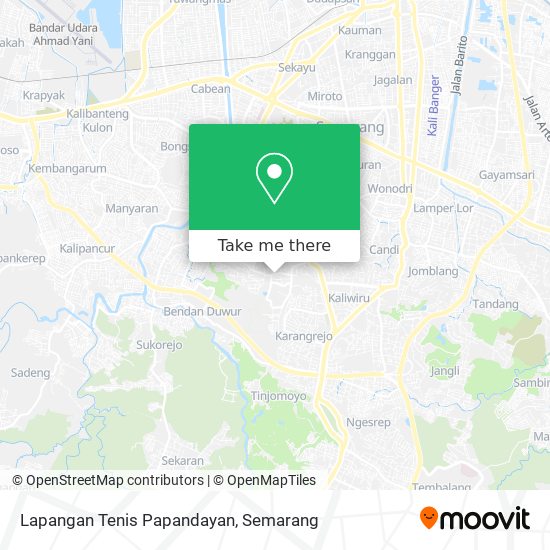 Lapangan Tenis Papandayan map