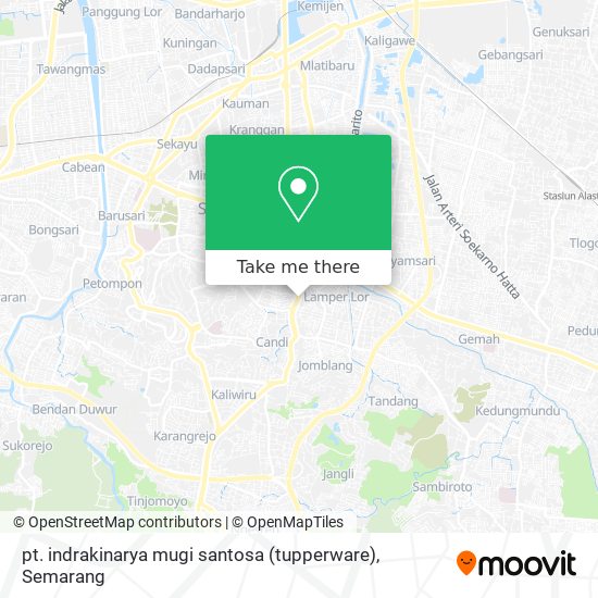 pt. indrakinarya mugi santosa (tupperware) map