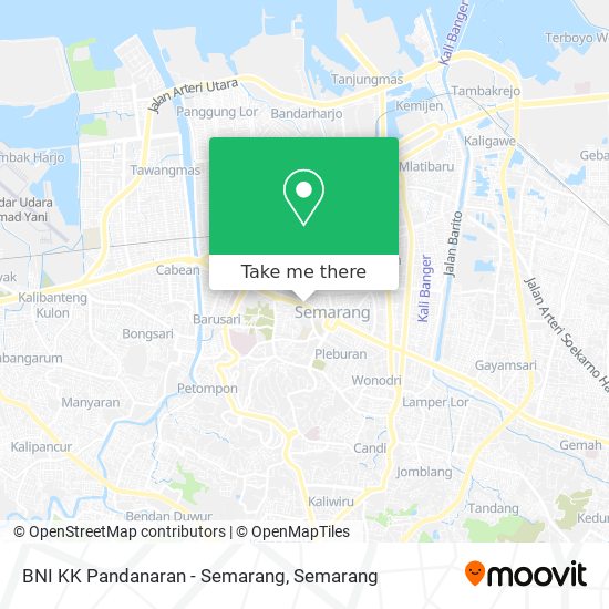 BNI KK Pandanaran - Semarang map