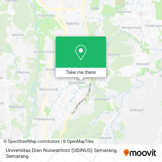 Universitas Dian Nuswantoro (UDINUS) Semarang map