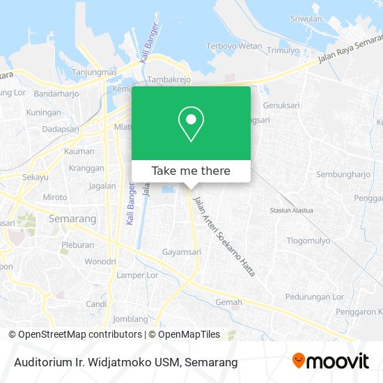 Auditorium Ir. Widjatmoko USM map