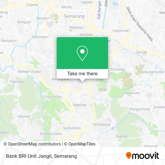 Bank BRI Unit Jangli map