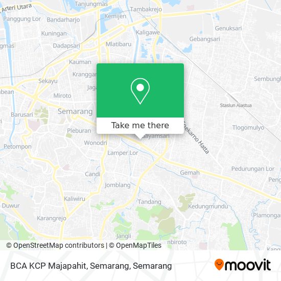 BCA KCP Majapahit, Semarang map