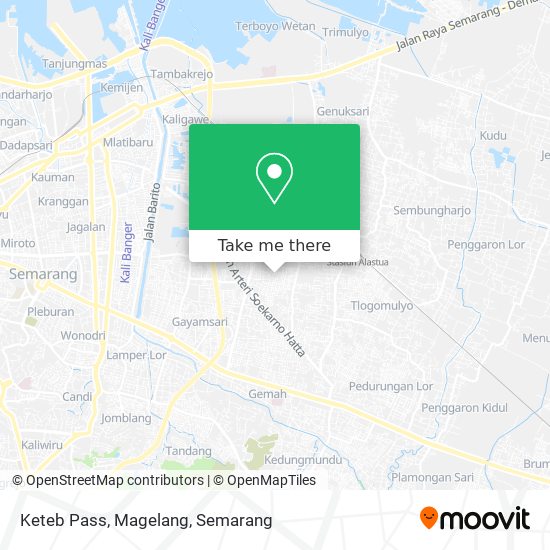 Keteb Pass, Magelang map