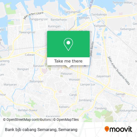 Bank bjb cabang Semarang map