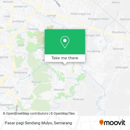 Pasar pagi Sendang Mulyo map