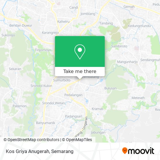 Kos Griya Anugerah map