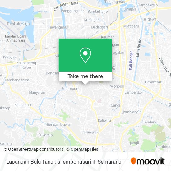 Lapangan Bulu Tangkis lempongsari II map