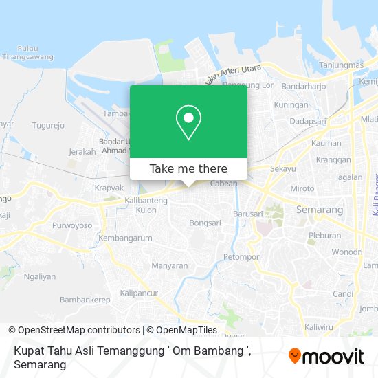 Kupat Tahu Asli Temanggung ' Om Bambang ' map