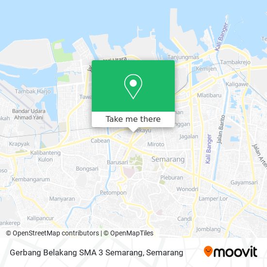 Gerbang Belakang SMA 3 Semarang map