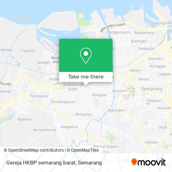 Gereja HKBP semarang barat map