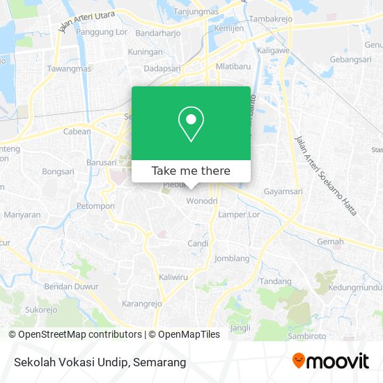 Sekolah Vokasi Undip map