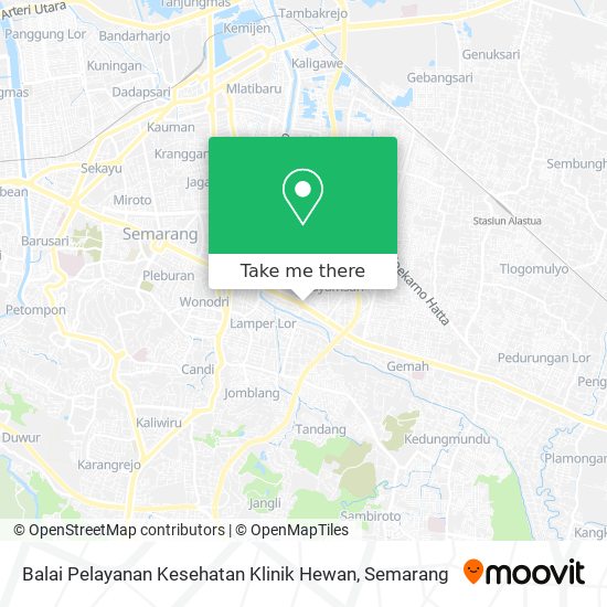 Balai Pelayanan Kesehatan Klinik Hewan map