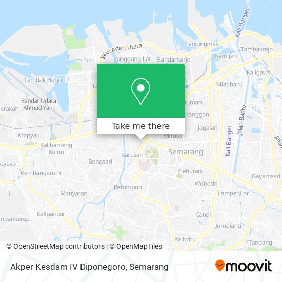 Akper Kesdam IV Diponegoro map