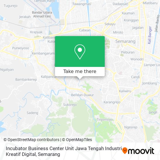 Incubator Business Center Unit Jawa Tengah Industri Kreatif Digital map