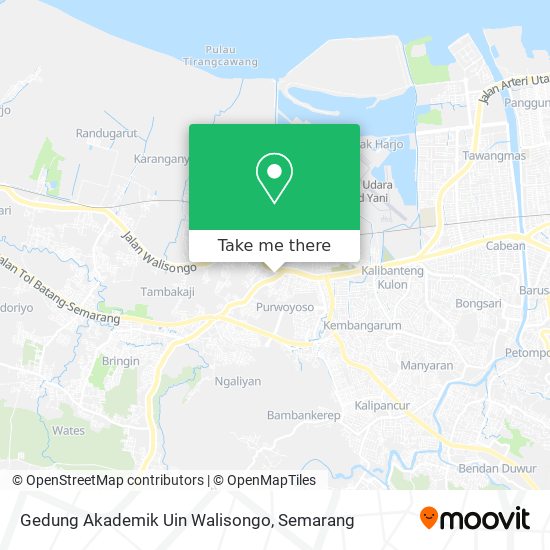 Gedung Akademik Uin Walisongo map
