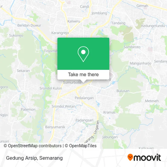 Gedung Arsip map