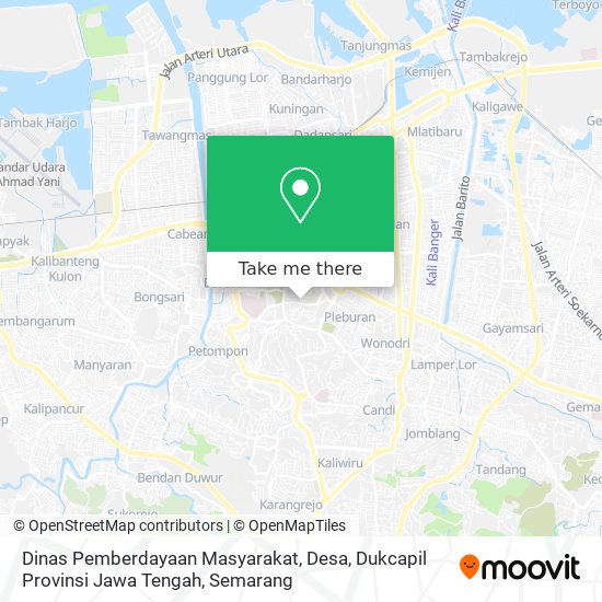 Dinas Pemberdayaan Masyarakat, Desa, Dukcapil Provinsi Jawa Tengah map