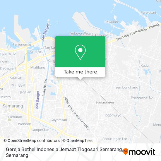Gereja Bethel Indonesia Jemaat Tlogosari Semarang map