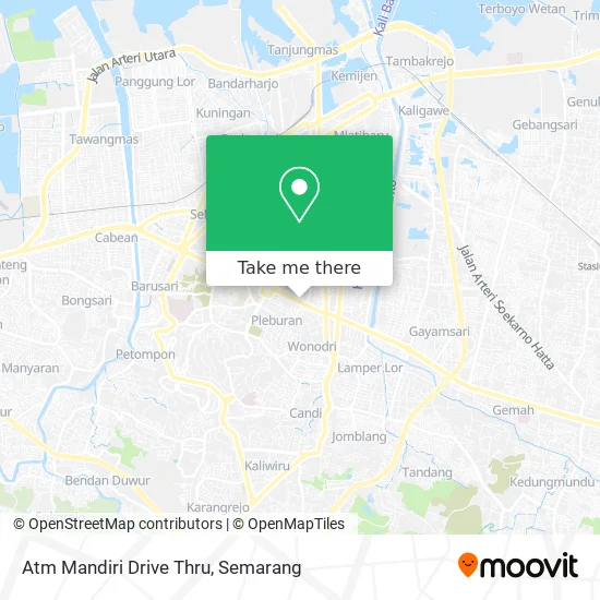 Atm Mandiri Drive Thru map