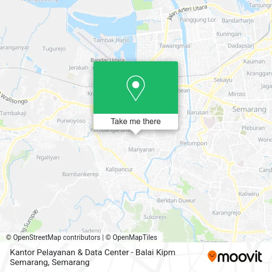 Kantor Pelayanan & Data Center - Balai Kipm Semarang map