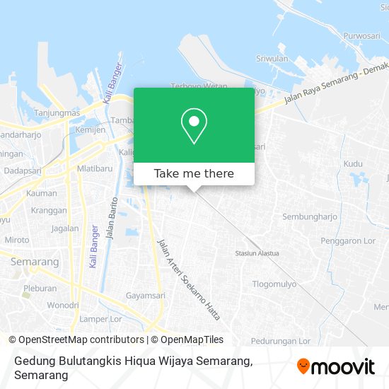 Gedung Bulutangkis Hiqua Wijaya Semarang map