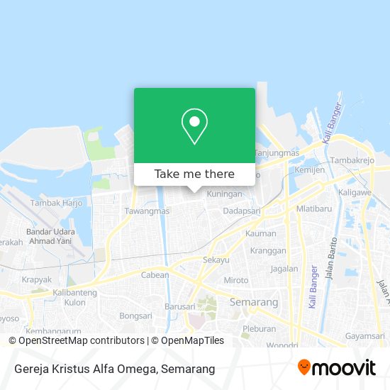 Gereja Kristus Alfa Omega map