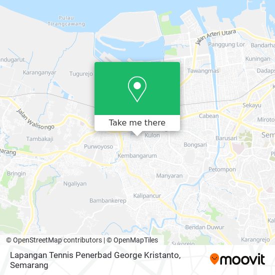 Lapangan Tennis Penerbad George Kristanto map