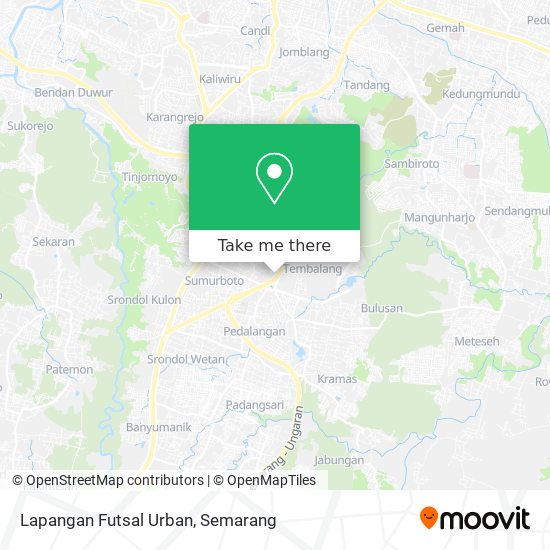 Lapangan Futsal Urban map