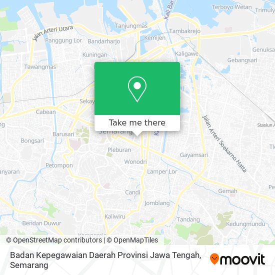 Badan Kepegawaian Daerah Provinsi Jawa Tengah map