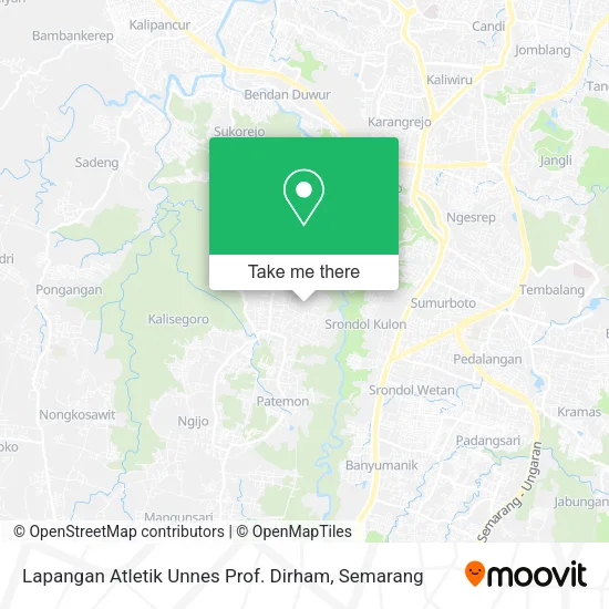 Lapangan Atletik Unnes Prof. Dirham map