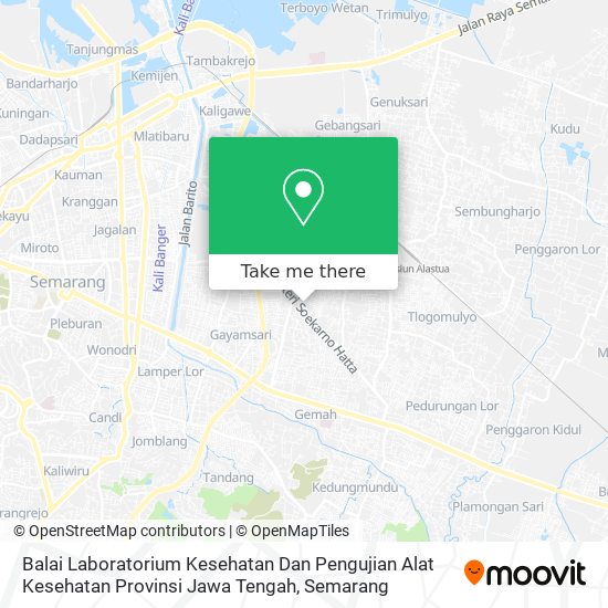 Balai Laboratorium Kesehatan Dan Pengujian Alat Kesehatan Provinsi Jawa Tengah map