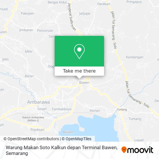 Warung Makan Soto Kalkun depan Terminal Bawen map