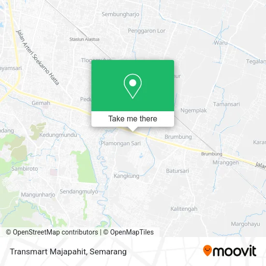 Transmart Majapahit map