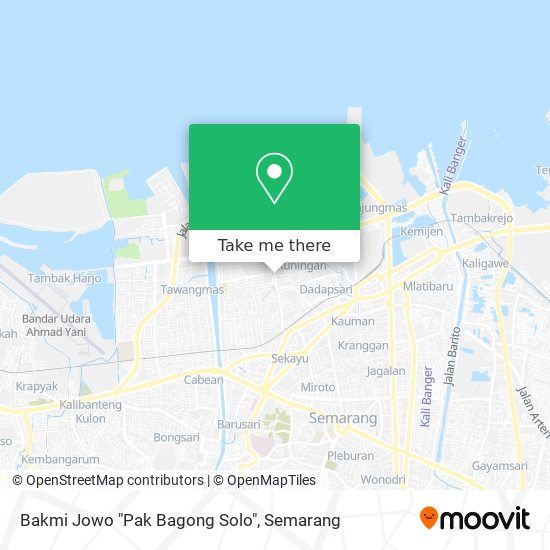 Bakmi Jowo "Pak Bagong Solo" map