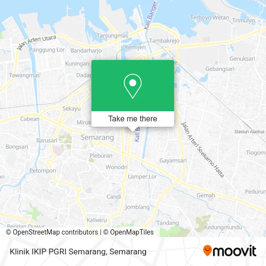 Klinik IKIP PGRI Semarang map