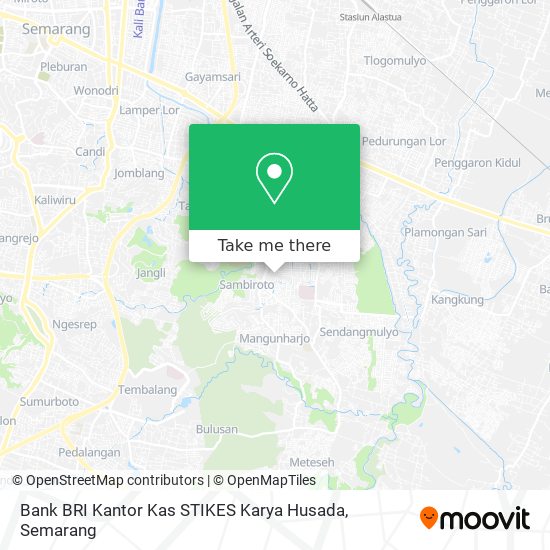 Bank BRI Kantor Kas STIKES Karya Husada map