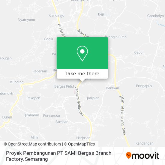 Proyek Pembangunan PT SAMI Bergas Branch Factory map