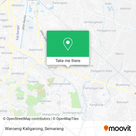 Waroeng Kaligarong map