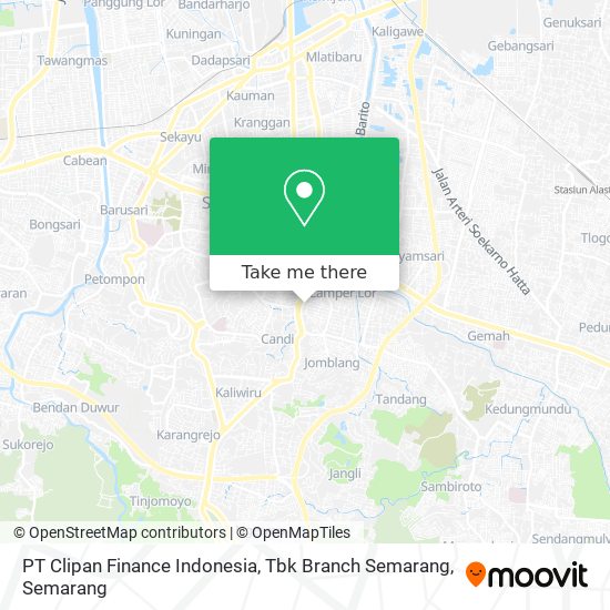 PT Clipan Finance Indonesia, Tbk Branch Semarang map