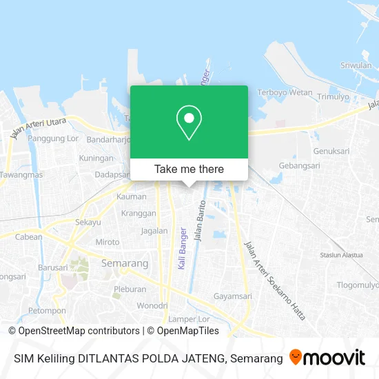 SIM Keliling DITLANTAS POLDA JATENG map