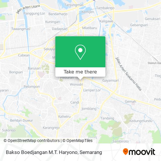 Bakso Boedjangan M.T. Haryono map