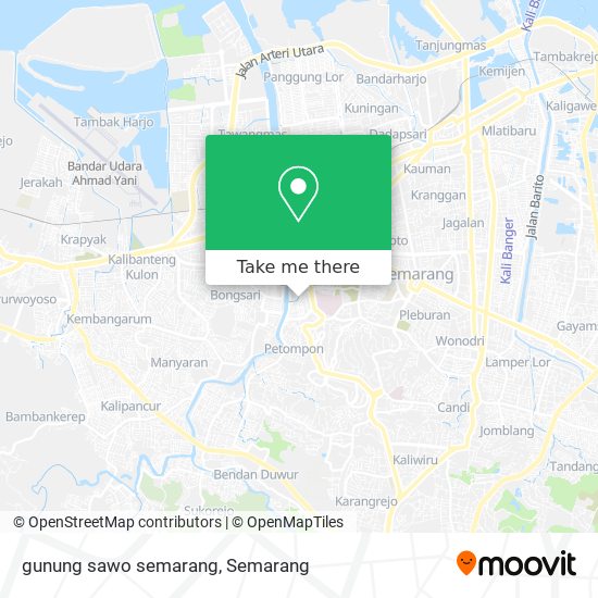 gunung sawo semarang map