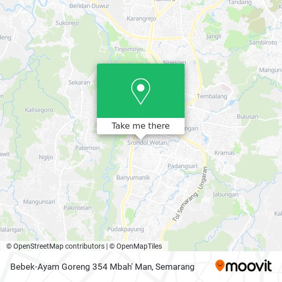 Bebek-Ayam Goreng 354 Mbah' Man map