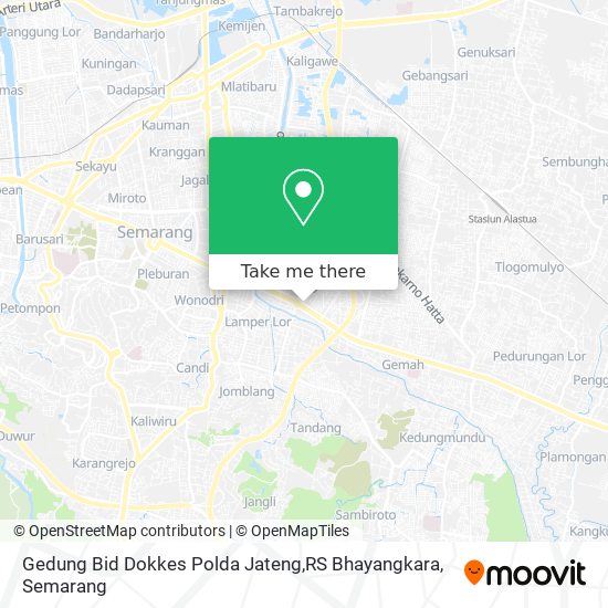 Gedung Bid Dokkes Polda Jateng,RS Bhayangkara map