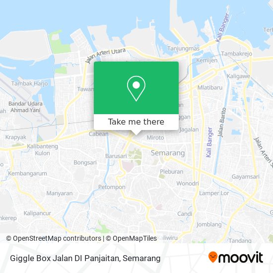 Giggle Box Jalan DI Panjaitan map